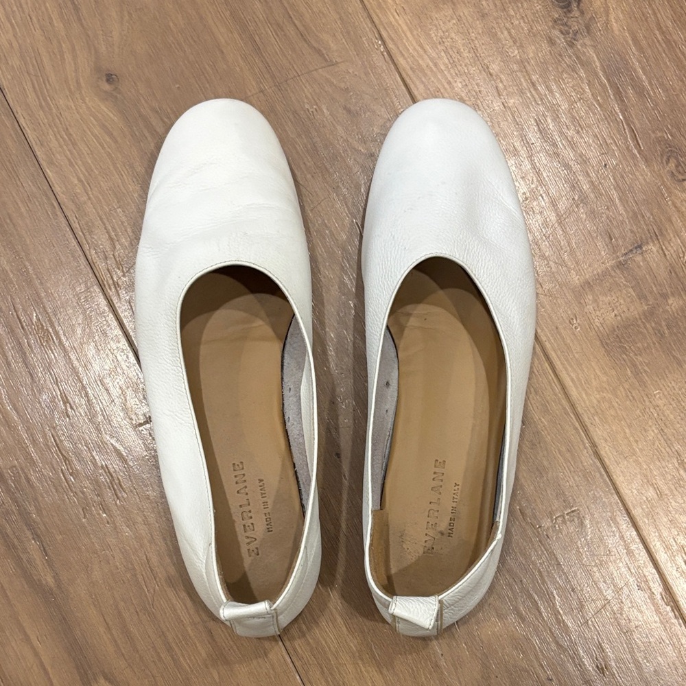 Everlane Women's Cream Leather Loafers